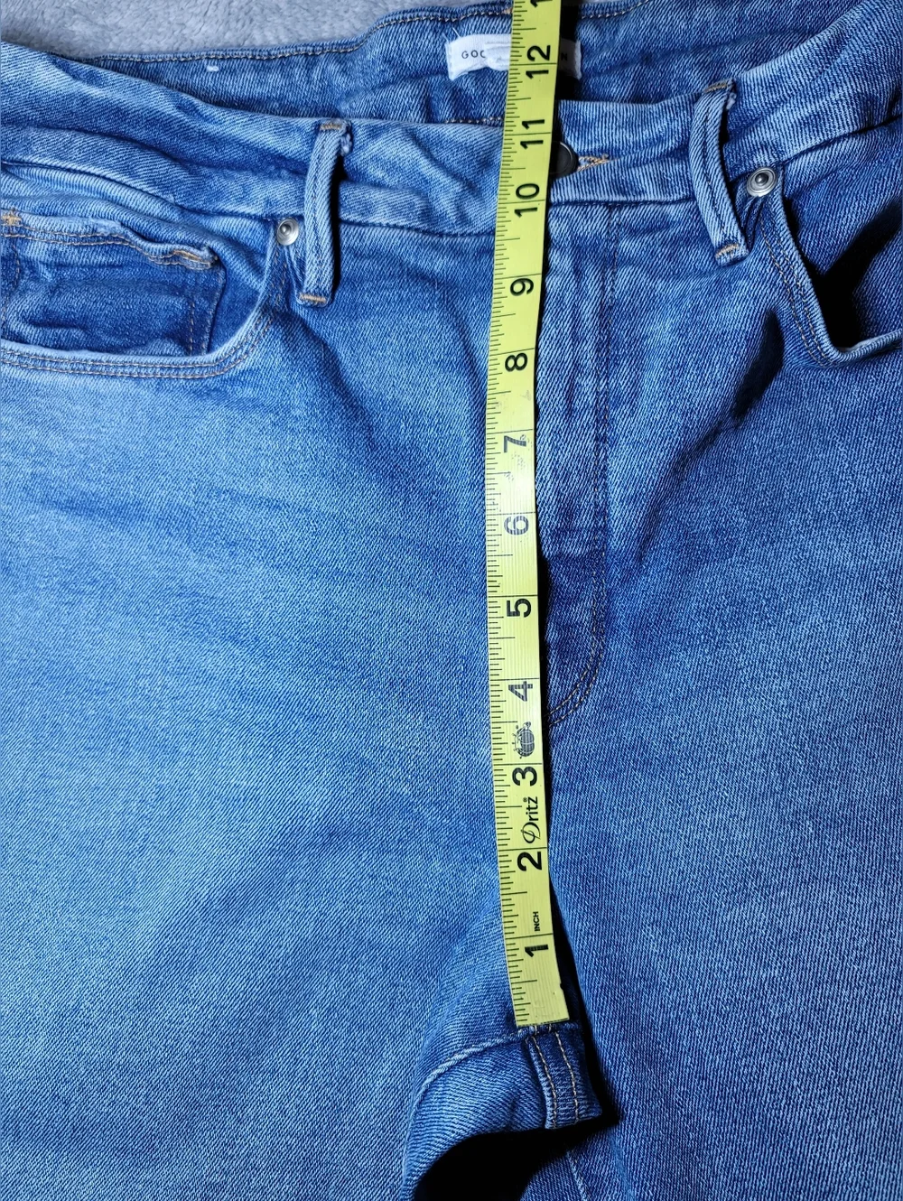 Good American Good Legs High Rise Skinny Cropped Jeans 12/31 Blue